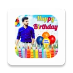 happy birthday photo frame android application logo